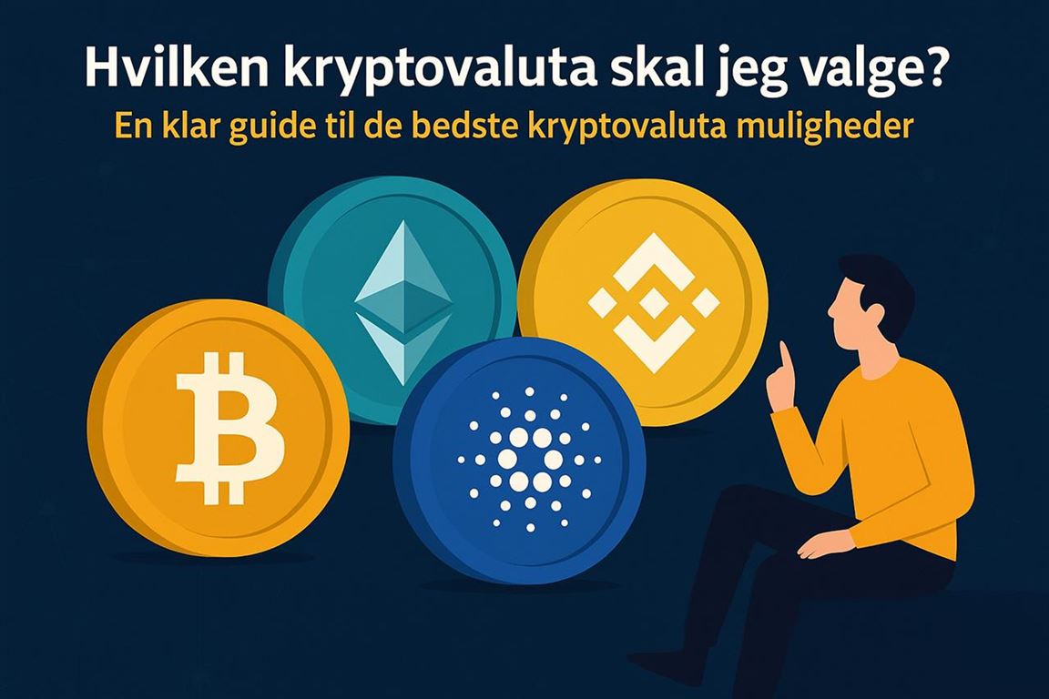 Hvilken kryptovaluta skal jeg vælge - en klar guide til de bedste kryptovaluta muligheder
